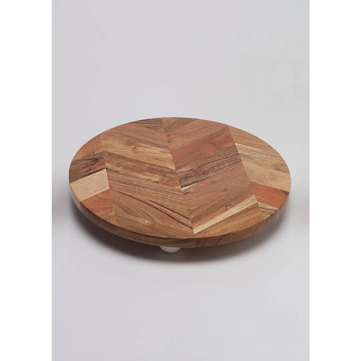 Serveerschaal | Acaciahout verhoogd accent | Marmer