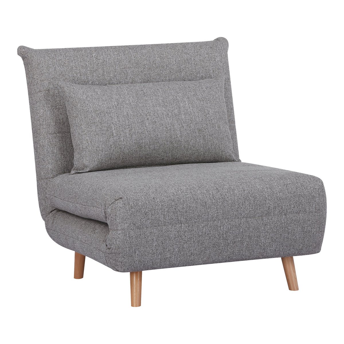 Marlow Sofa Bed - Grey, Polyester/Birch, 87,5x82x82 cm