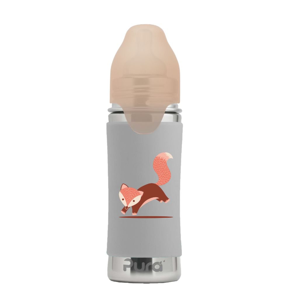Pura Speenfles 325 ml + Vos-Hülle