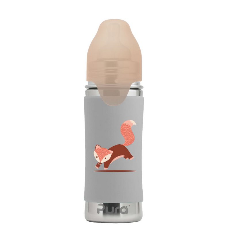 Pura Speenfles 325 ml + Vos-Hülle