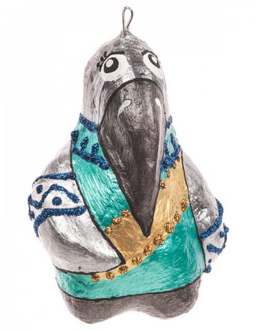 Handmade papier-mache Crow (Snow Queen set)