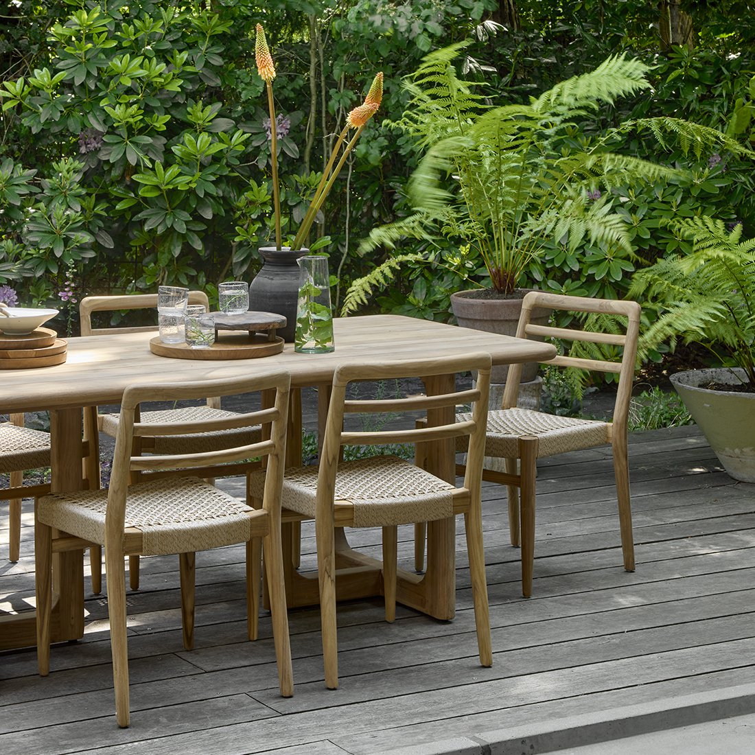Verano Gartenstuhl aus Teakholz – Natur
