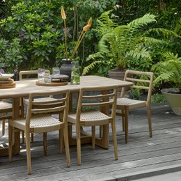 Sedia da giardino in teak Verano - Naturale