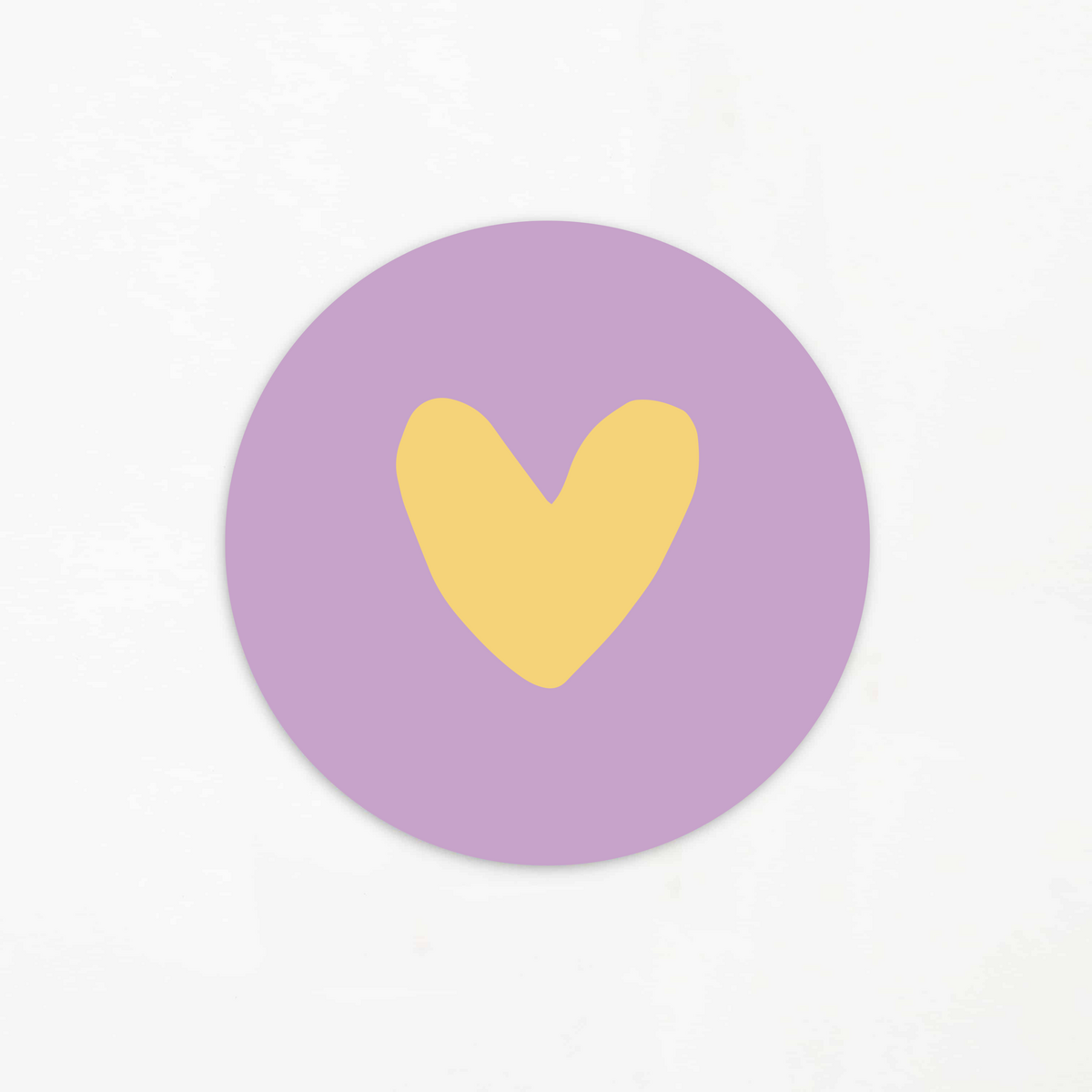 Autocollant | Coeur violet (5 pièces)