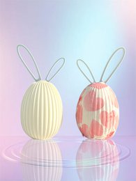 ¡Único! Preciosa decoración de conejito de pascua con orejas de conejito extraíbles