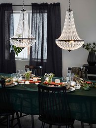 Gränsö Chandelier 2L Sandy Black/MC