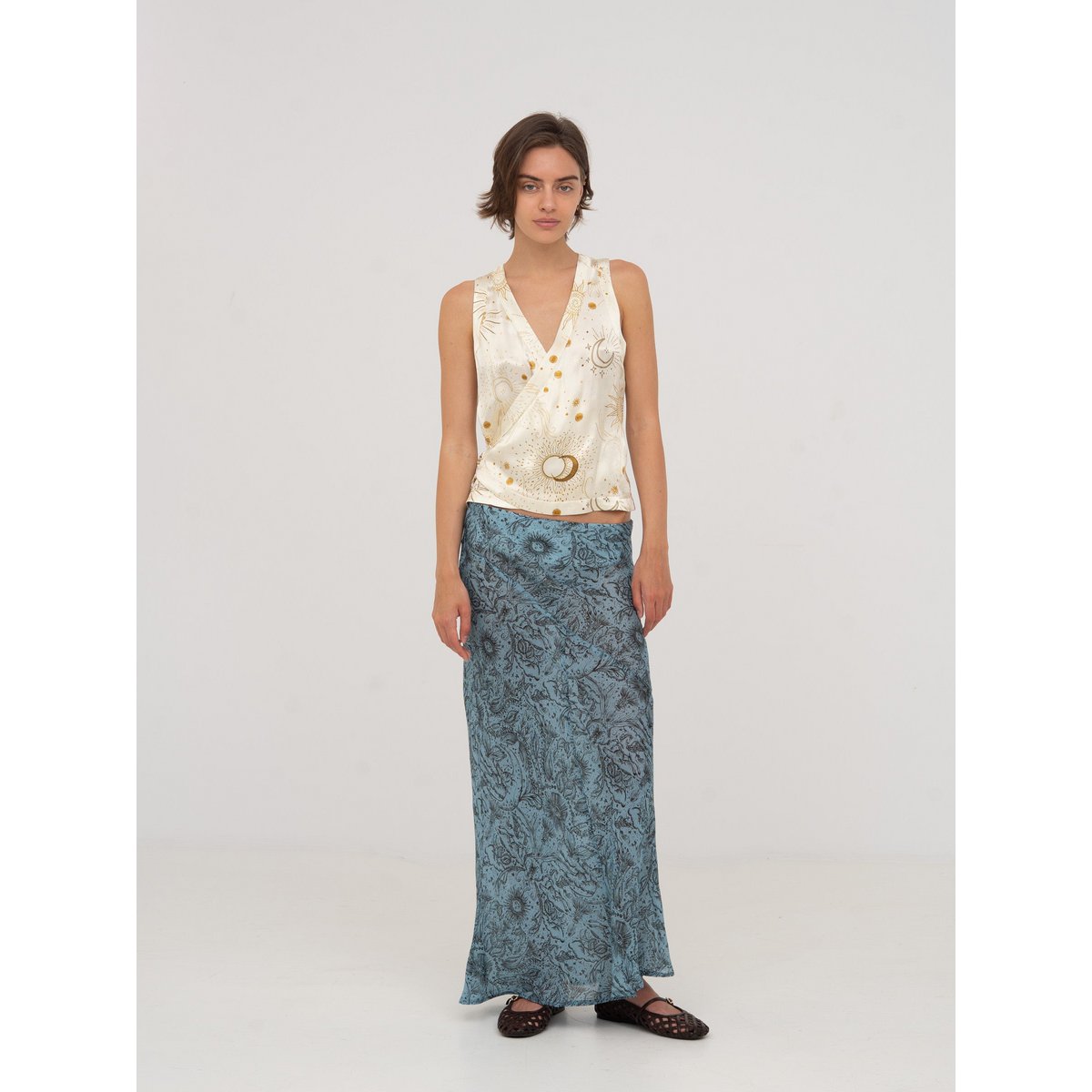 Gilet Priest con stampa del sistema solare