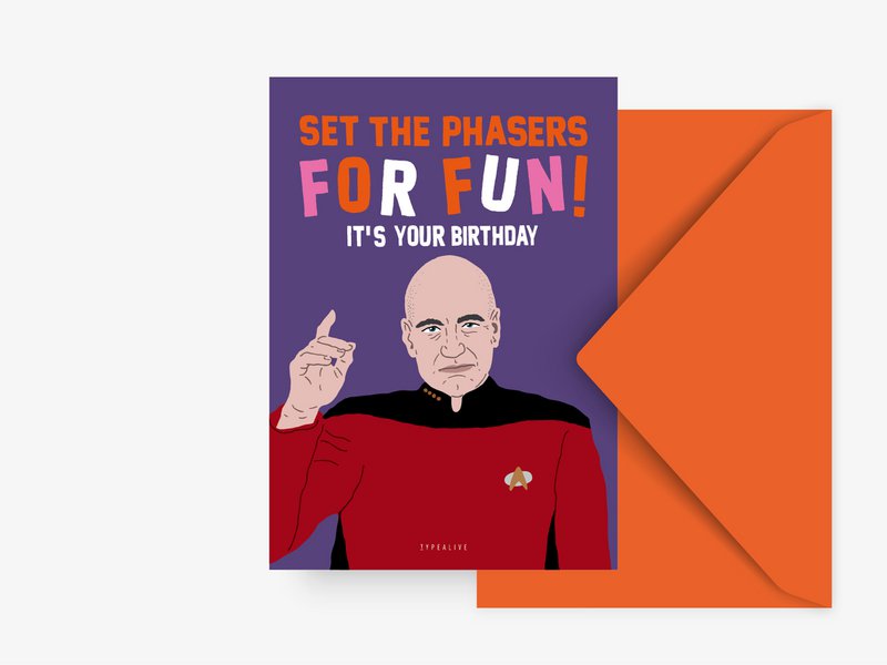 Postkarte / Phasers For Fun