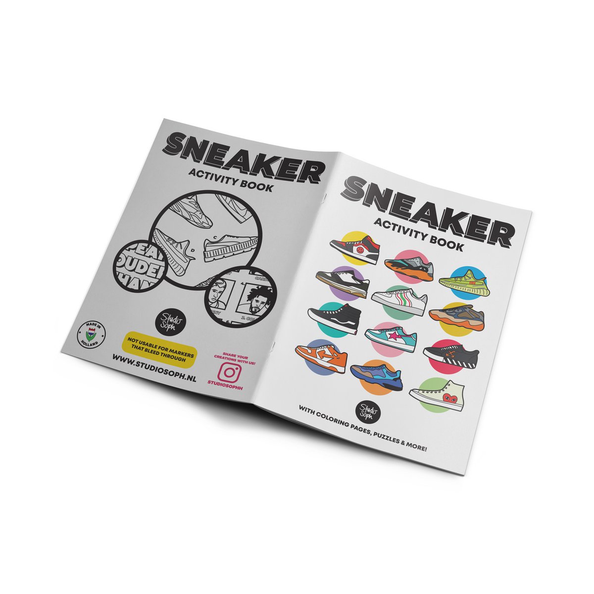 Libro de actividades de zapatillas