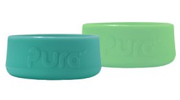 Silicone bumpers moss green mint protective bottle covers kids drinkware accessories