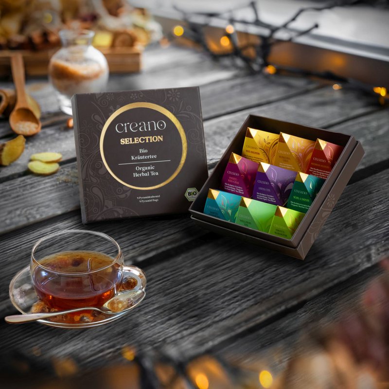 Bio Kräutertee 9er Pyramiden Geschenkset 22,5g