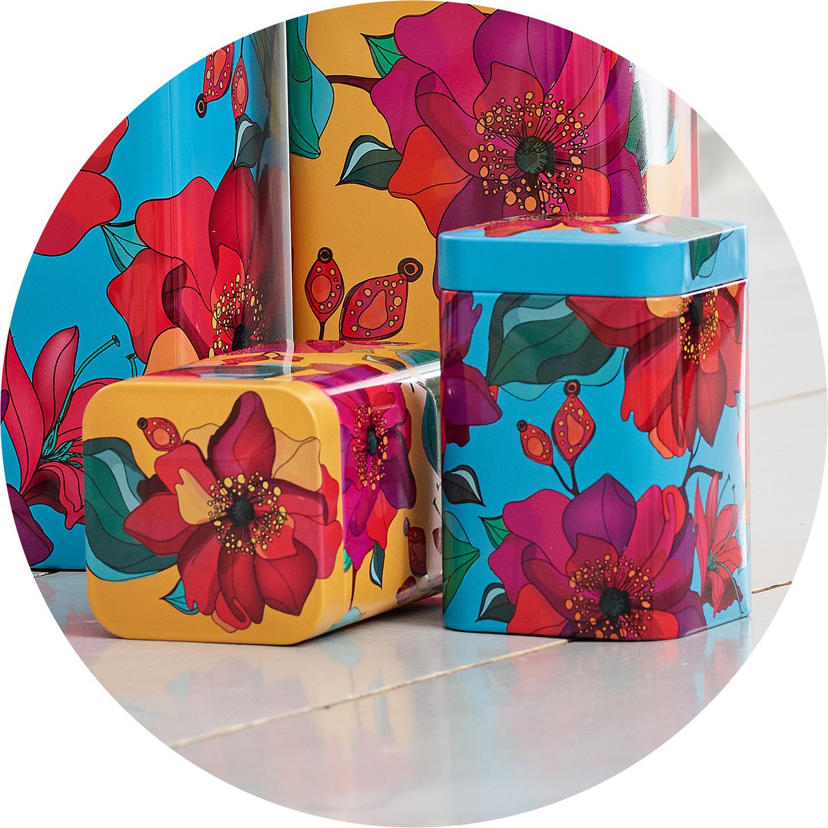 boite métal Coquelicot 100g