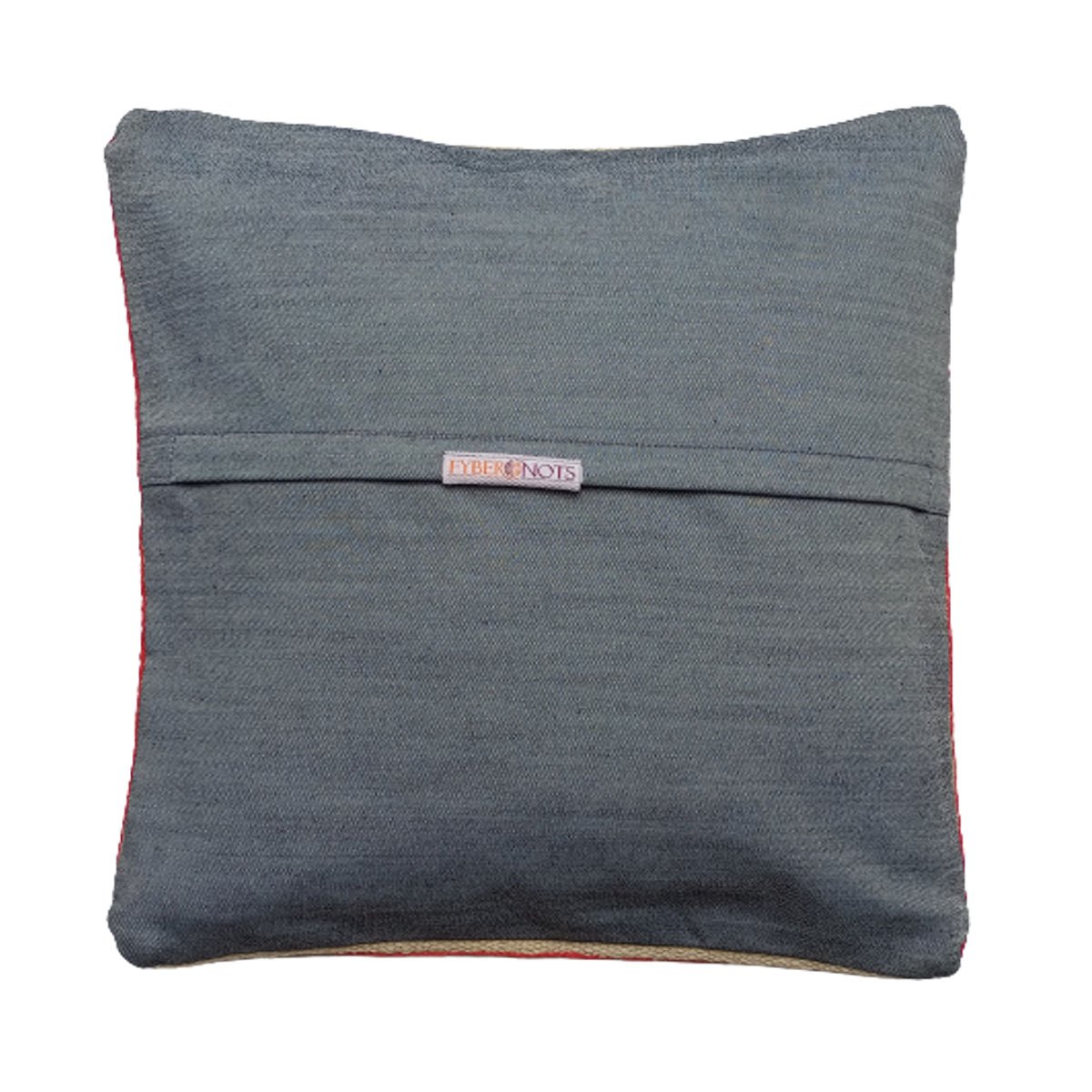 Embroidered Woolen Bourbon Cushion Cover
