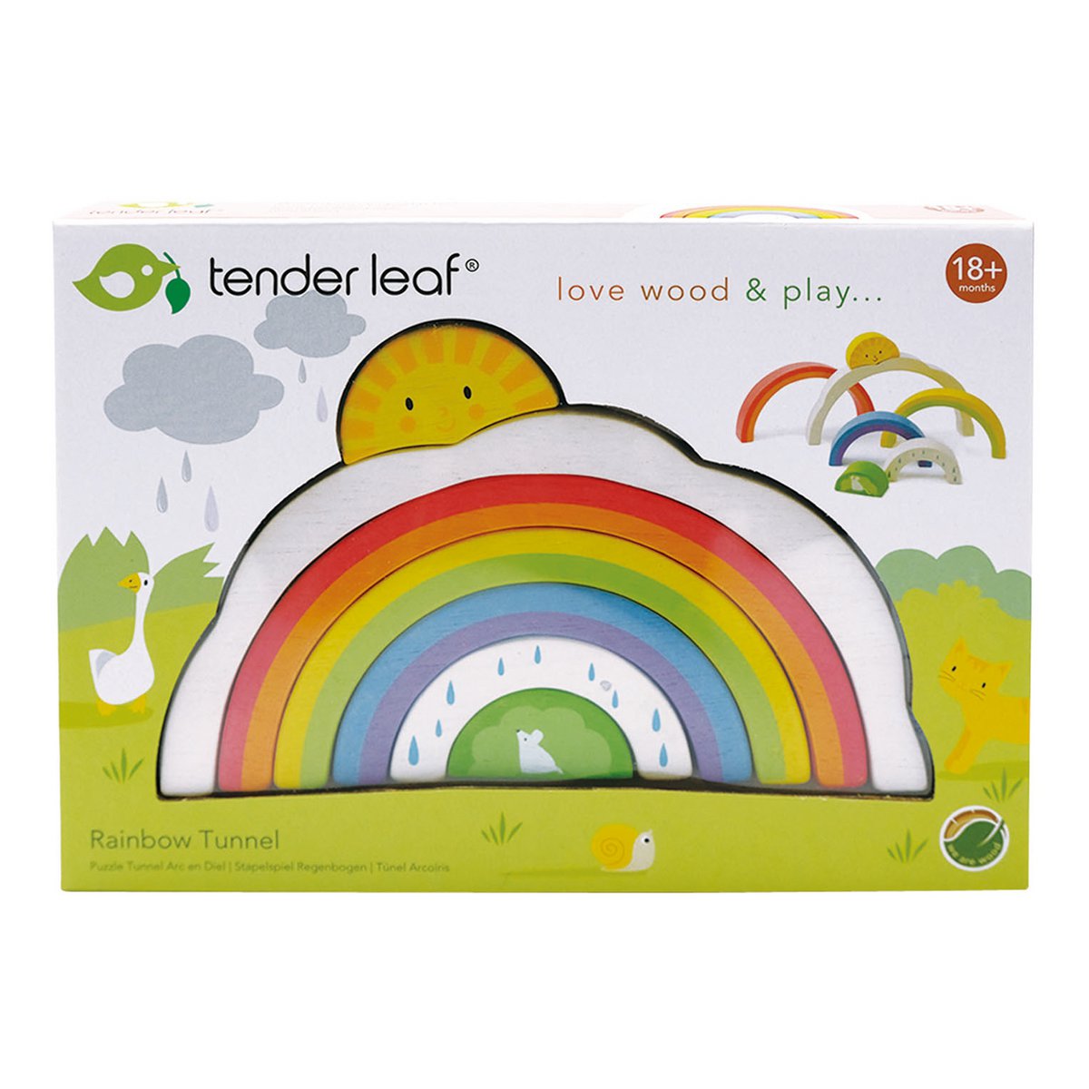 Puzzle rainbow tunnel