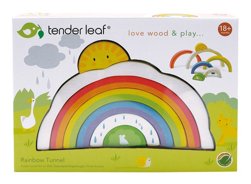 Puzzle rainbow tunnel