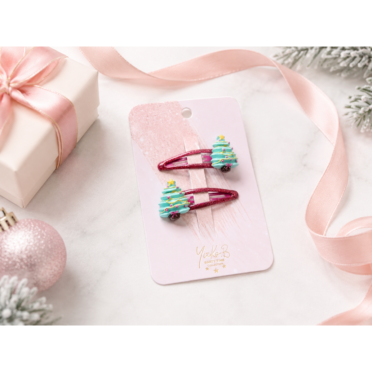 Weihnachts-Haarspangen – Weihnachtsbäume