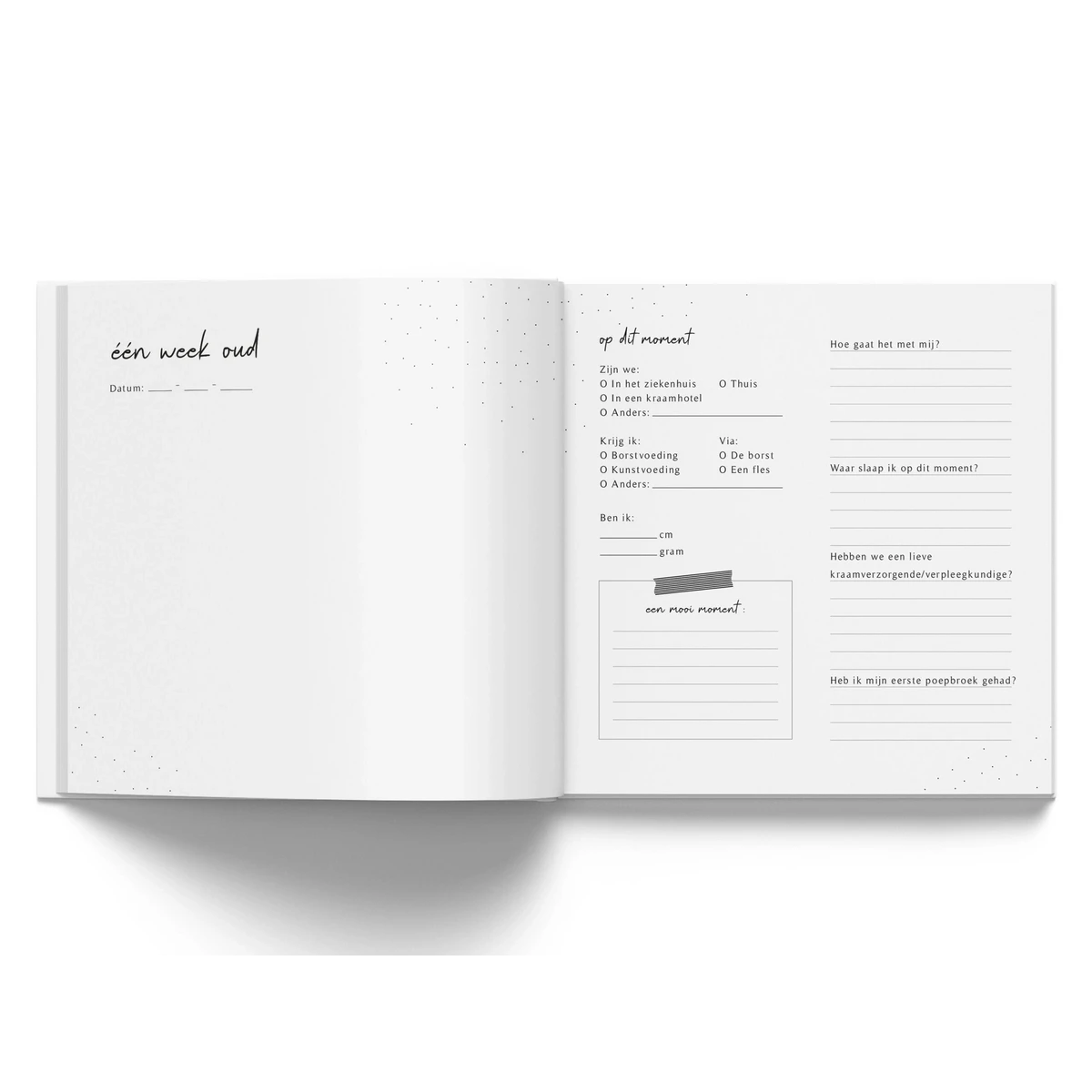 Fyllbooks Babybuch „Mein erstes Jahr“ – Leinen Taupe