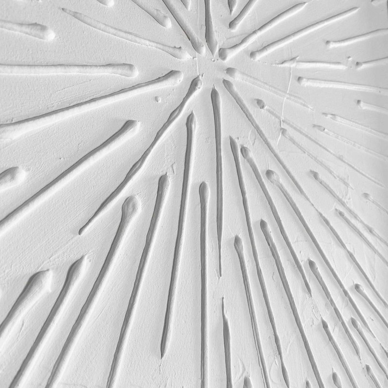 Maleri 3D Art Relief Art Solstråler 70x50