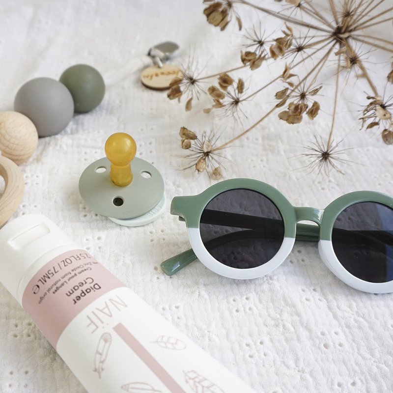 Lunettes de soleil | lunettes de soleil | Olive - Blanc