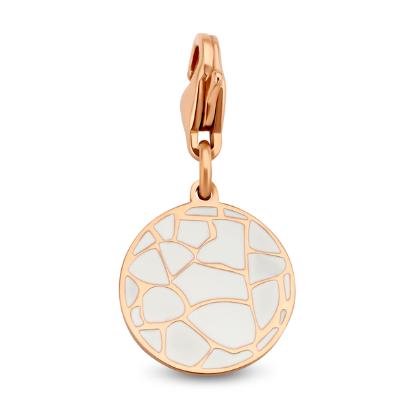 CO88 Collection Chams 8CH 00015 Stalen hangers - 15 mm - Vertraging - Rand - E-mail - Wit - Rosé goud