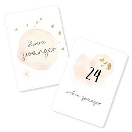 Milestone pregnancy cards with moon and stars design, ideal for tracking pregnancy journey.