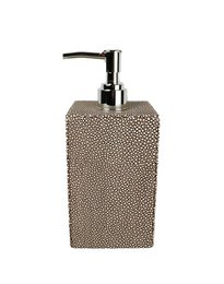 Seifenspender Kunstleder Rochen braun Spender Leder Imitat
