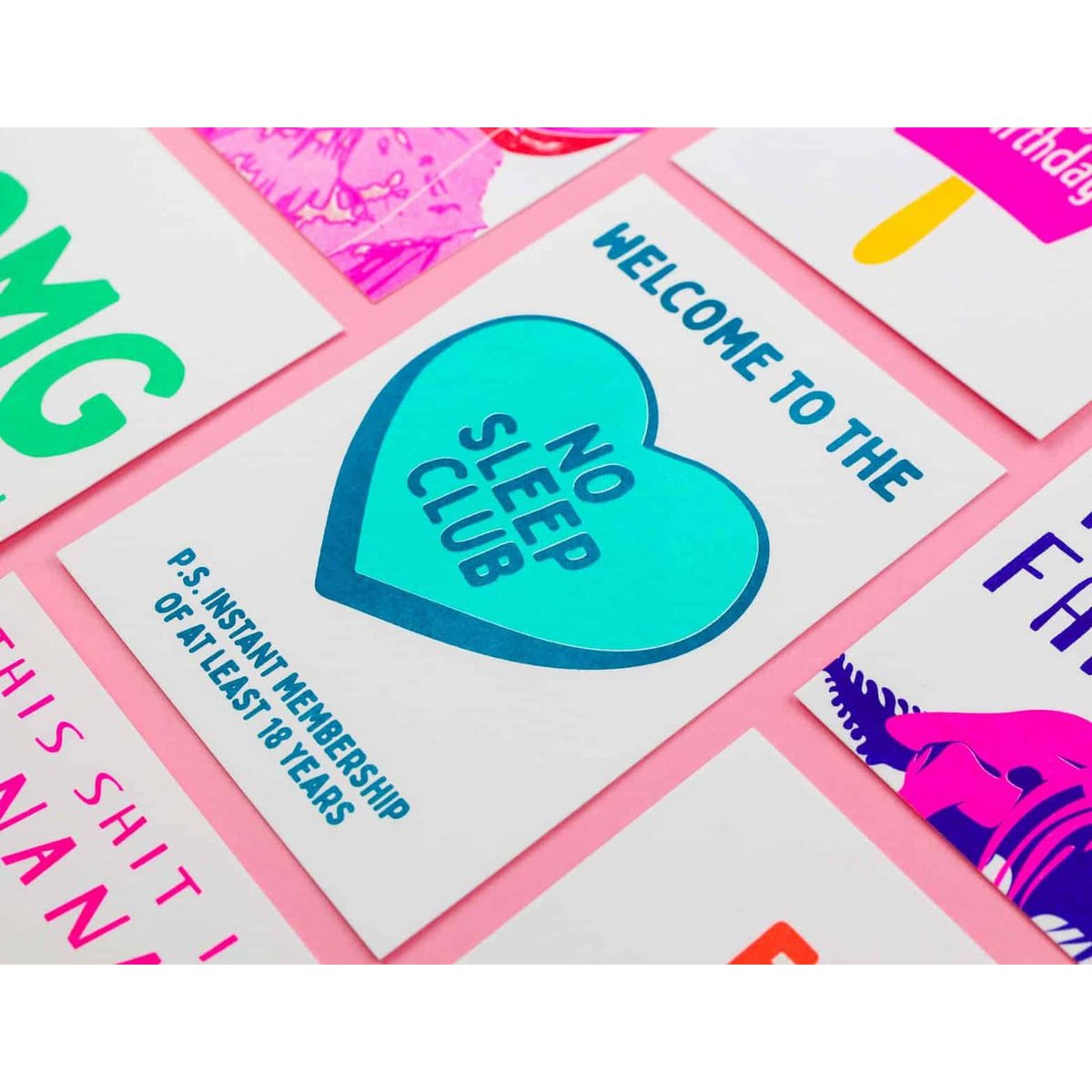 Riso estampado No Sleep Club menta