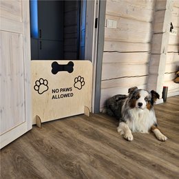 Hundebarriere -Tor, tragbares Holz -Sicherheitstor für Haustiere (keine Bohrungen erforderlich)