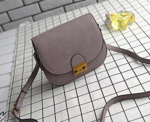 AnBeck small classic handbag with a matte leather finish
