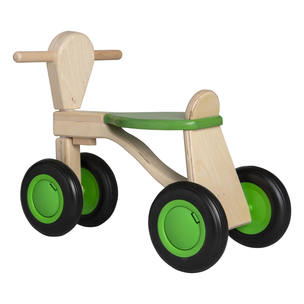 Van Dijk Toys Berken Houten Walking Bike From 1 Year - Green (Childcare Quality)