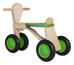 Van Dijk Toys Berken Houten Walking Bike From 1 Year - Green (Childcare Quality)