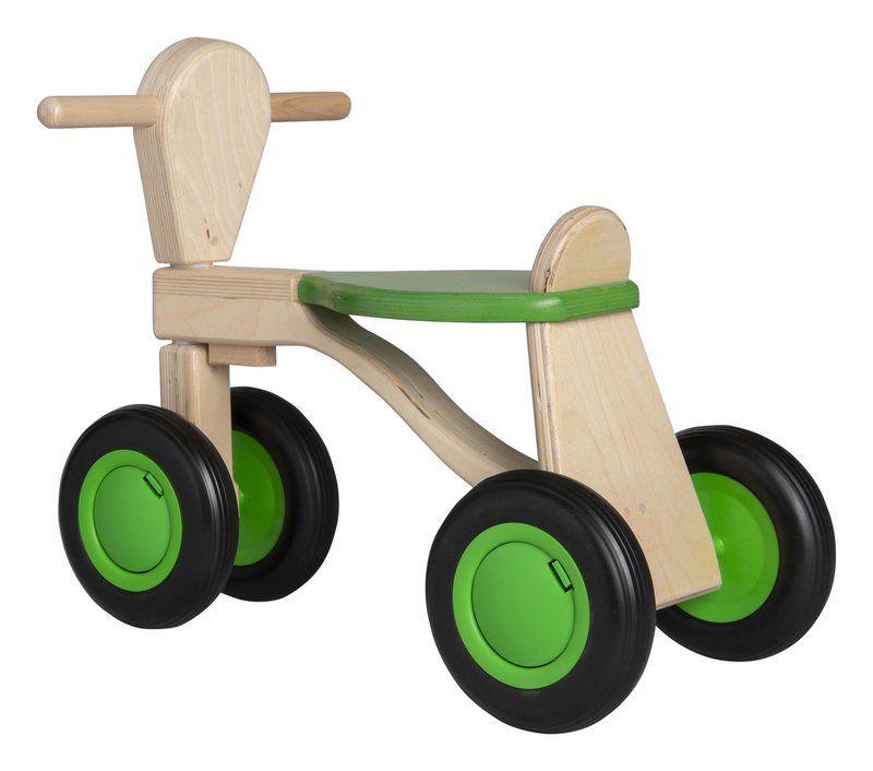 Van Dijk Toys Berken Houten Walking Bike From 1 Year - Green (Childcare Quality)