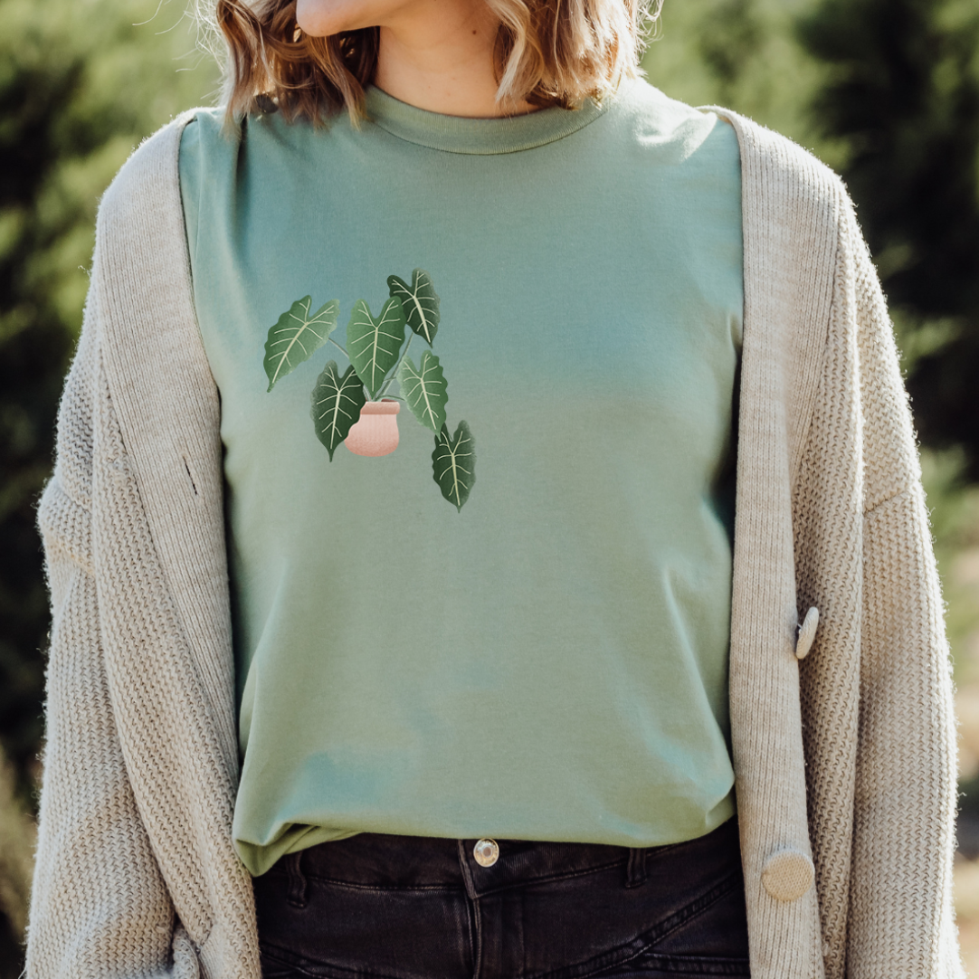 T-shirt Pianta Begonia COTONE ORGANICO - Camicia pianta d'appartamento Plantlover