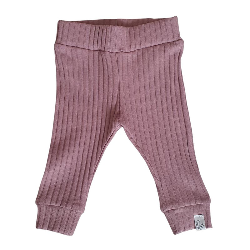 Pantalon nouveau-né le maillot de côte large mauve