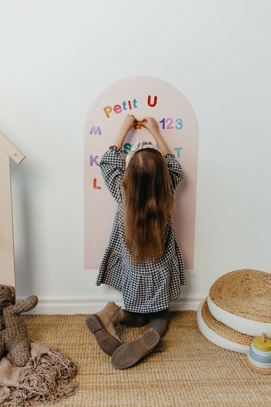 Magneetbord voor kinderen - Arche - Lichtroze