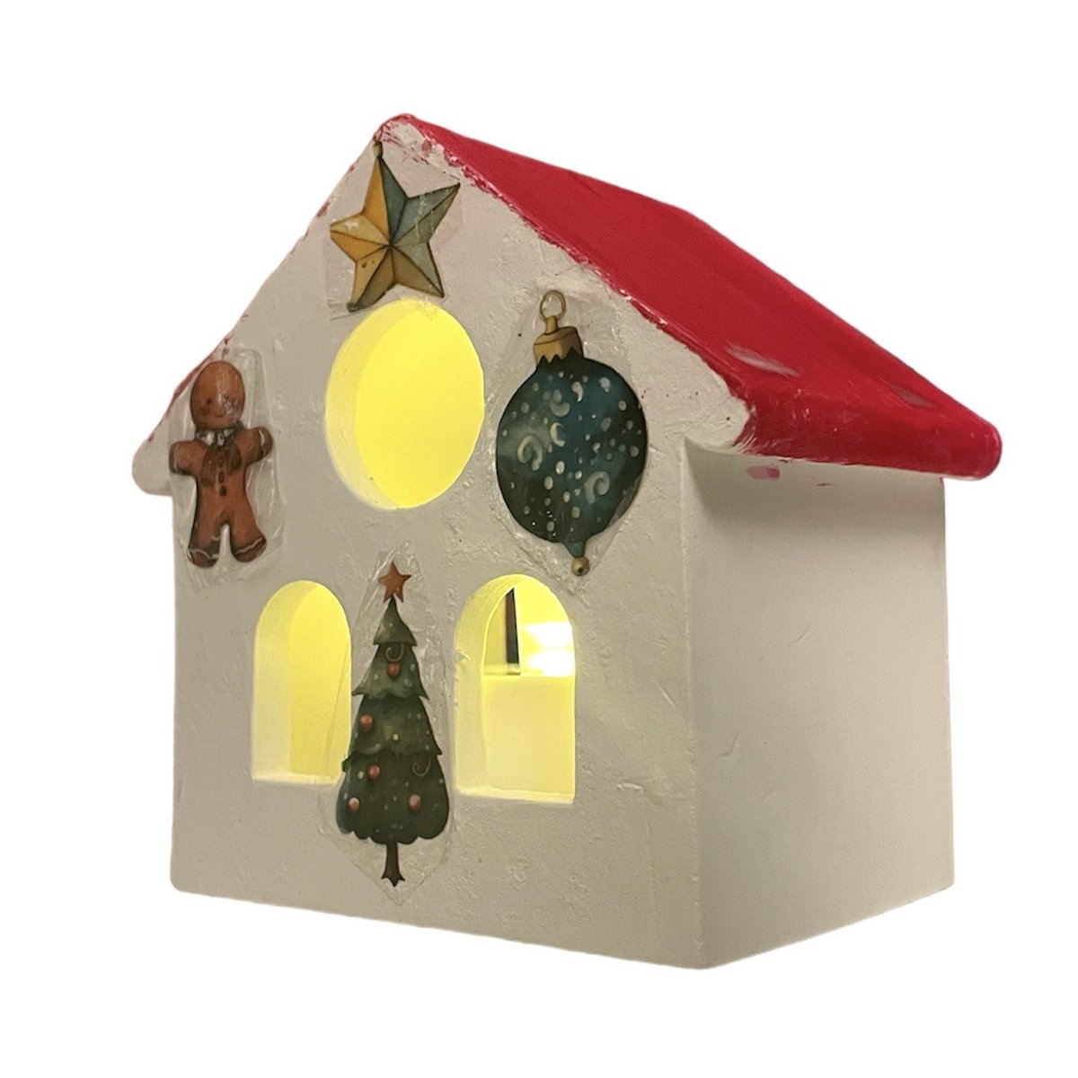 Tealight House LED-Teelichthalter aus Jesmonit