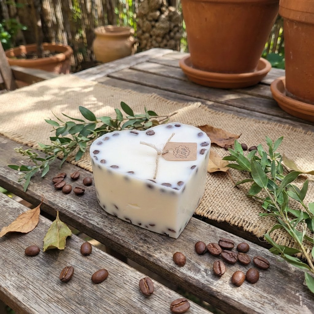 Hart Geschenkdoos Groot Hart Met Koffiebonen