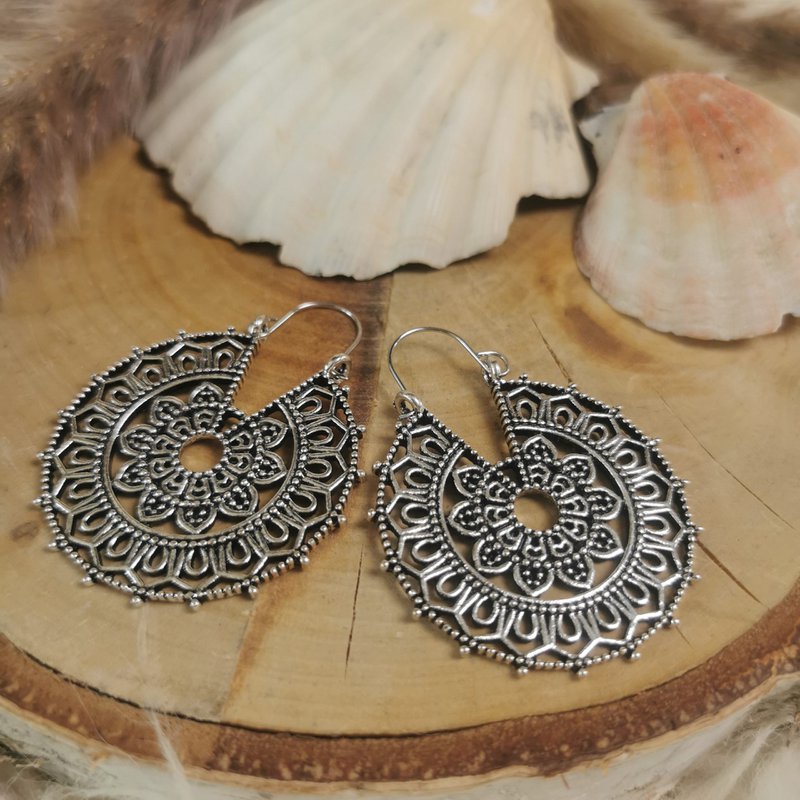 Orecchini Laura Boho - Argento vintage