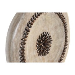 Decorative Figure Beige Iron Circles (39 x 12 x 55 cm)