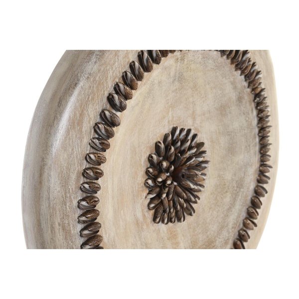 Decorative Figure Beige Iron Circles (39 x 12 x 55 cm)