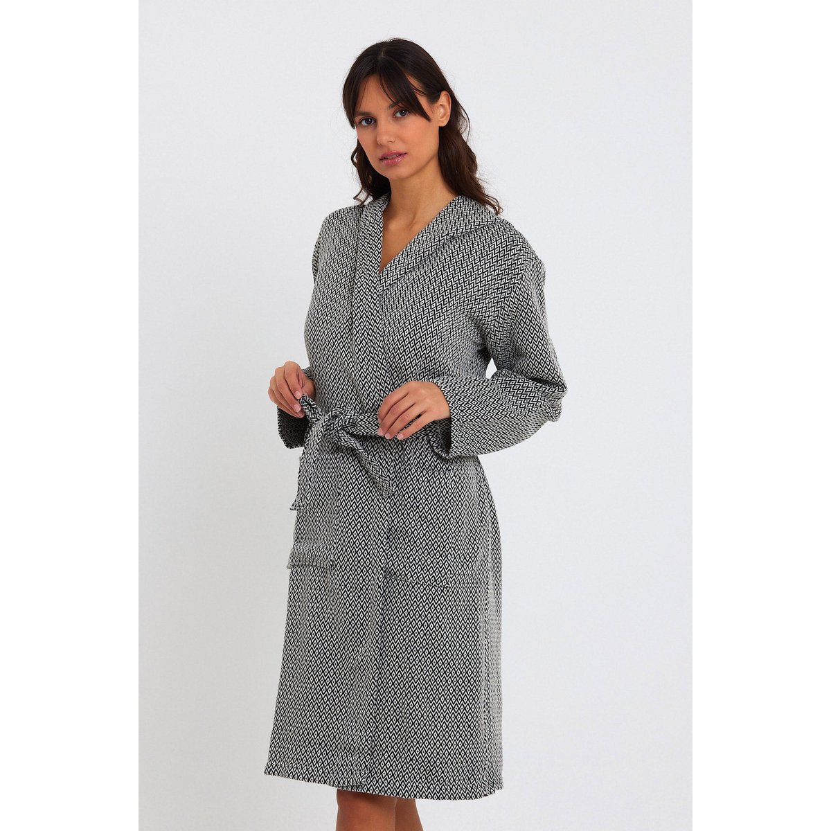 Crystal Bathrobe -Black