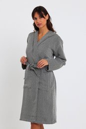Crystal Bathrobe -Black
