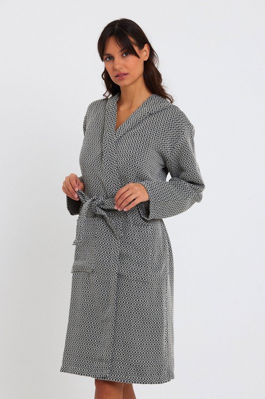 Crystal Bathrobe -Black