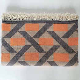 Manta Camden de jacquard de algodón suave