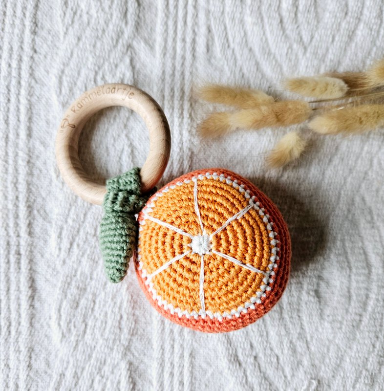 Sonaglio fatto a mano all'uncinetto Arancio - Arancio