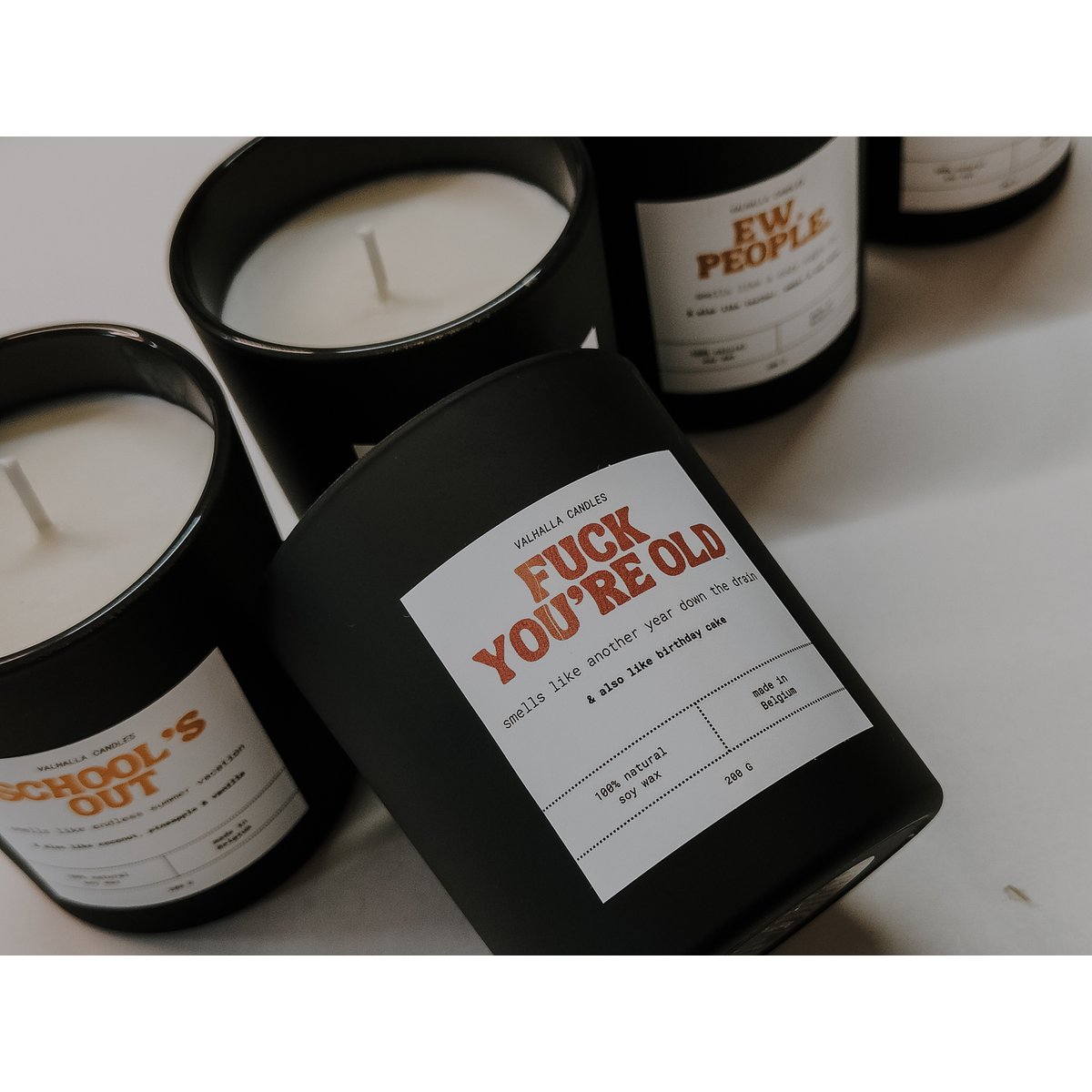 Vela perfumada 'Que te jodan, eres viejo' | Torta de cumpleaños