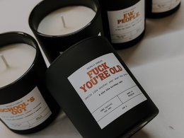 Vela perfumada 'Que te jodan, eres viejo' | Torta de cumpleaños