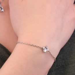 Bracciale Calle - Argento e cristallo