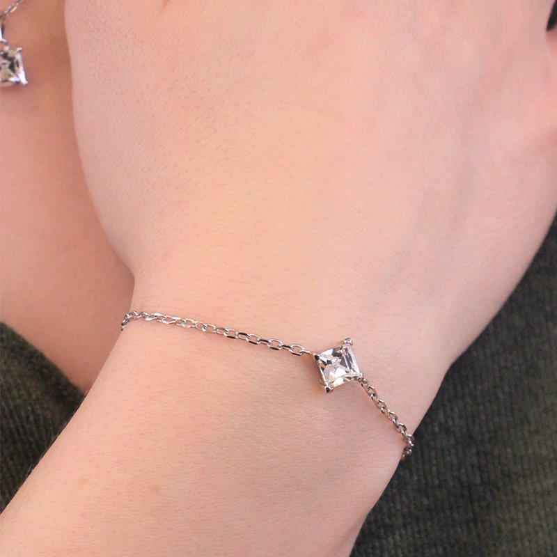 Bracciale Calle - Argento e cristallo