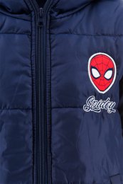 Lot von 12 Einheiten | Kinder-Spiderman-Daunenjacke | Offiziell lizenzierte Produkte | SUN CITY-Gruppe